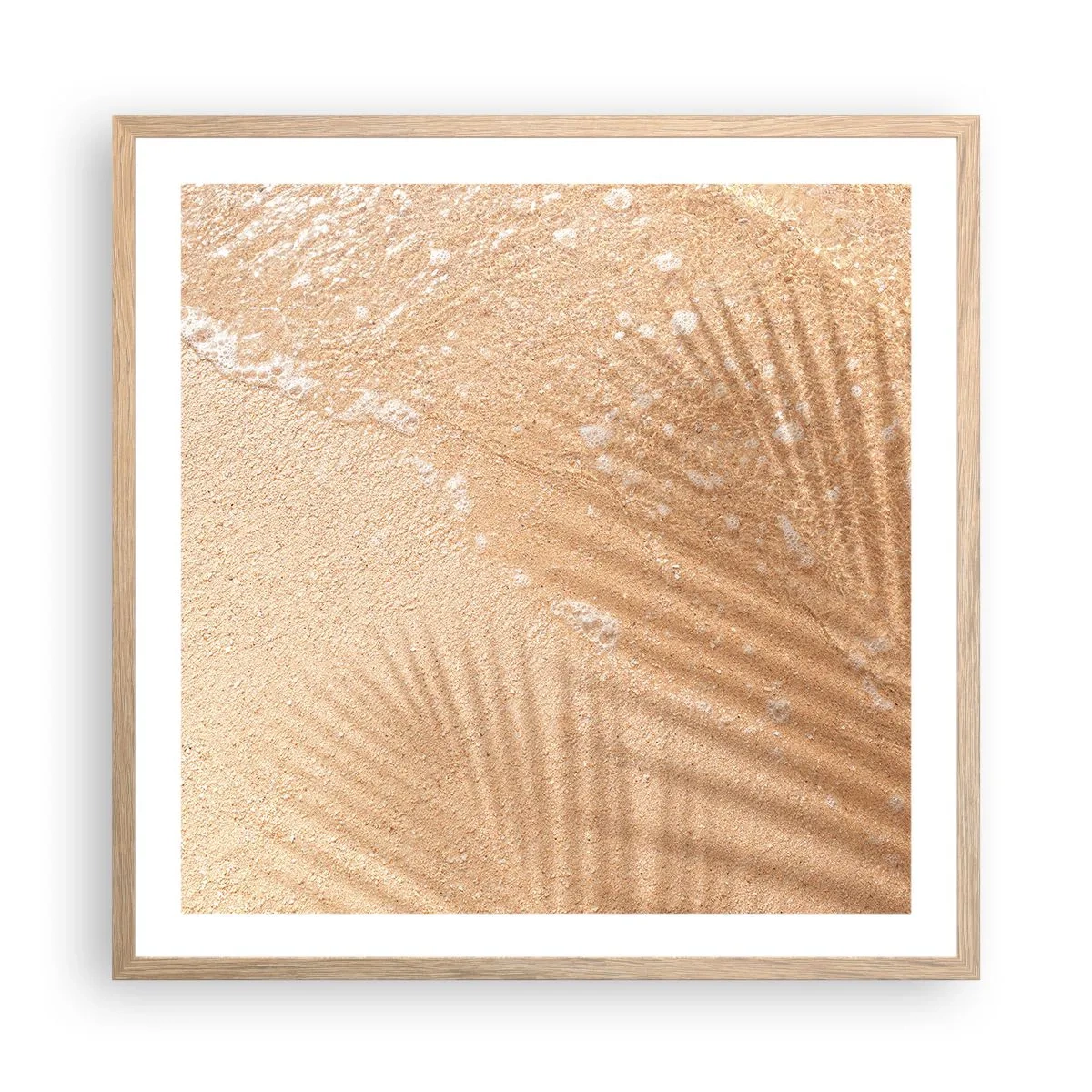 Póster en marco roble claro - La sombra de un verano caluroso - 60x60 cm
