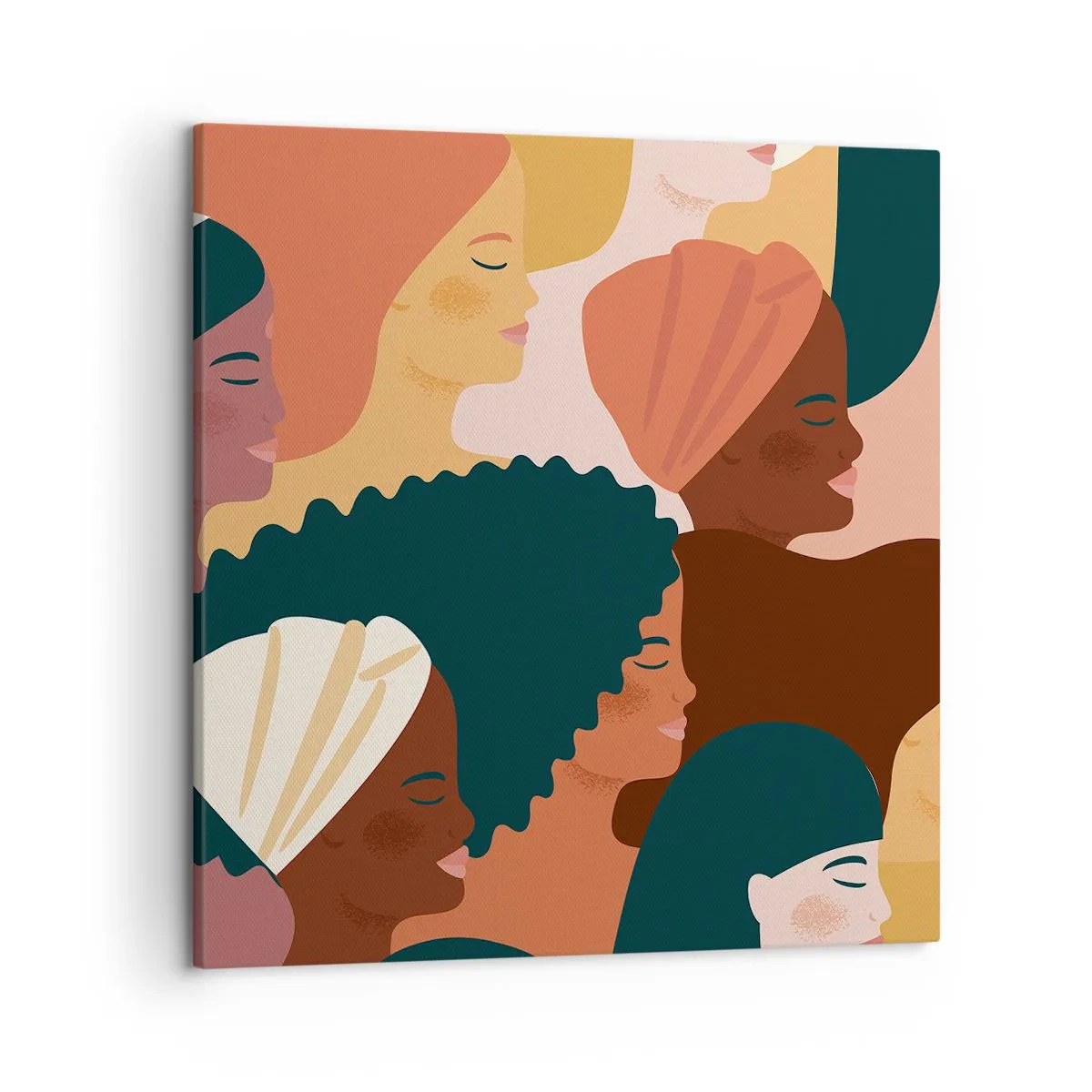 Cuadro sobre lienzo - Impresión de Imagen - La feminidad - 50x50 cm