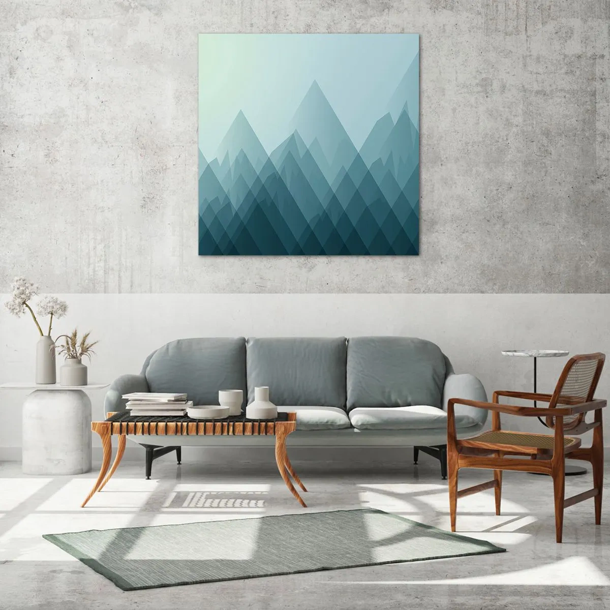 Cuadro sobre vidrio - Impresiones sobre Vidrio - Grande, mayor, el mayor - 50x50 cm