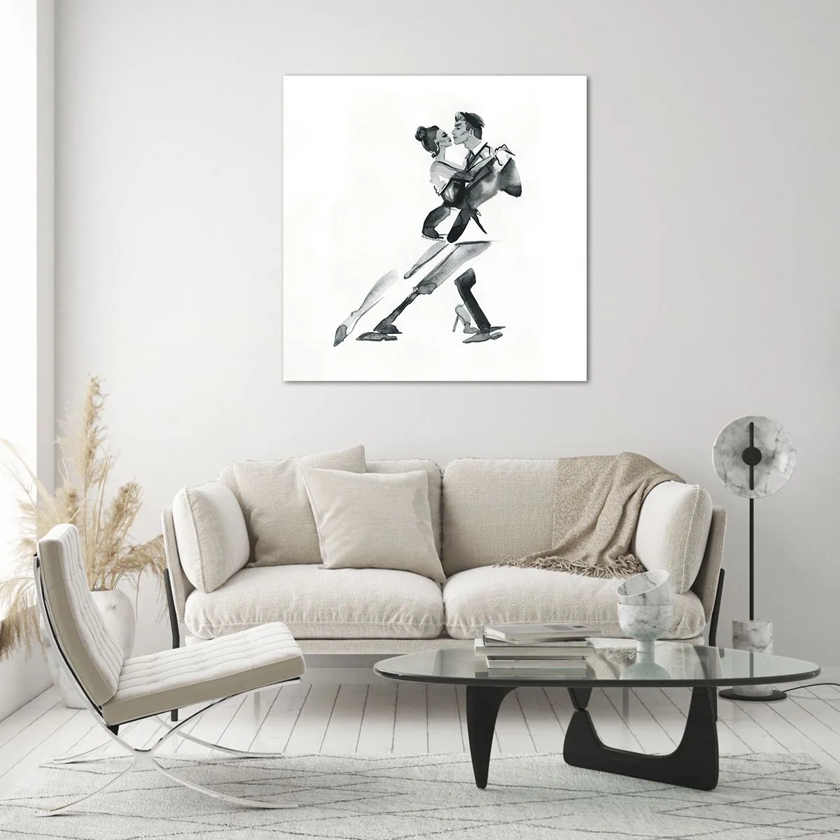 Cuadro sobre vidrio - Impresiones sobre Vidrio - Todos al son de la música - 70x70 cm