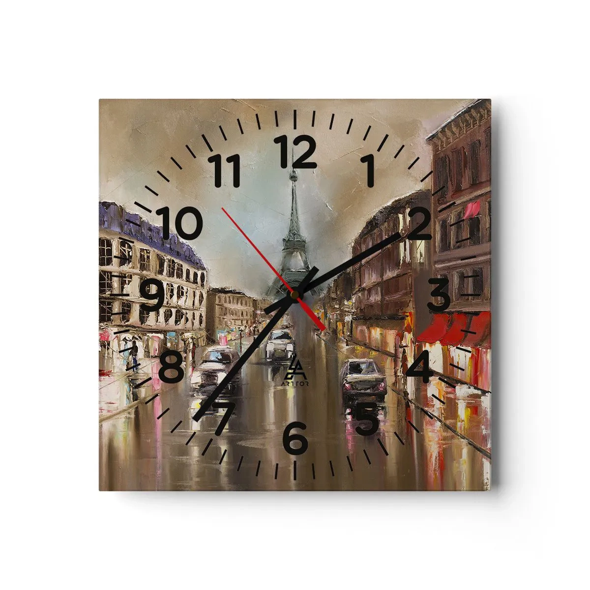 Reloj de pared - Reloj de vidrio - Solo ella importa - 30x30 cm