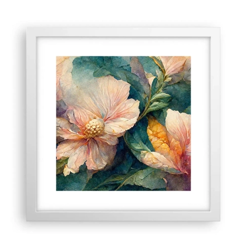 Póster en marco blanco - La sutileza misma - 30x30 cm