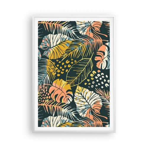 Póster en marco blanco - Una frondosa fantasía - 70x100 cm