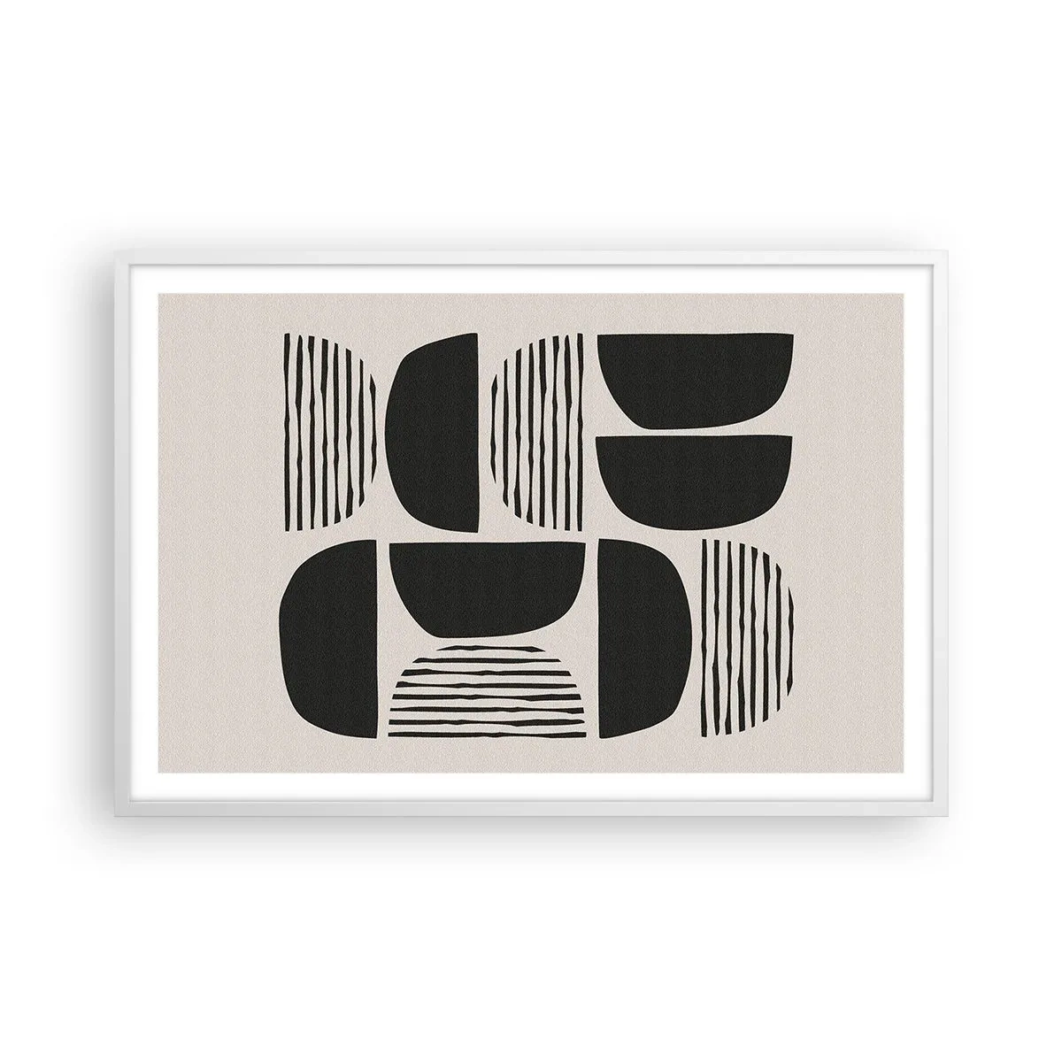 Póster en marco blanco - Arreglos a medias - 91x61 cm