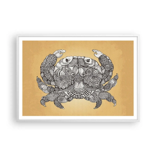 Póster en marco blanco - Cuentos del Sr. Cangrejo - 100x70 cm