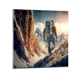 Cuadro sobre vidrio - Impresiones sobre Vidrio - Guerrero solitario - 50x50 cm