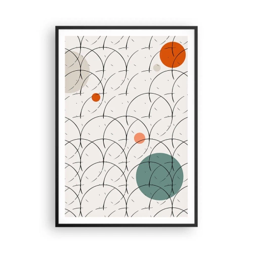 Póster en marco negro - Con espíritu pop-art - 70x100 cm