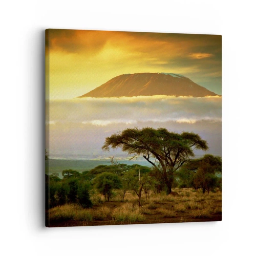 Cuadro sobre lienzo - Impresión de Imagen - El sueño del viajero - 30x30 cm