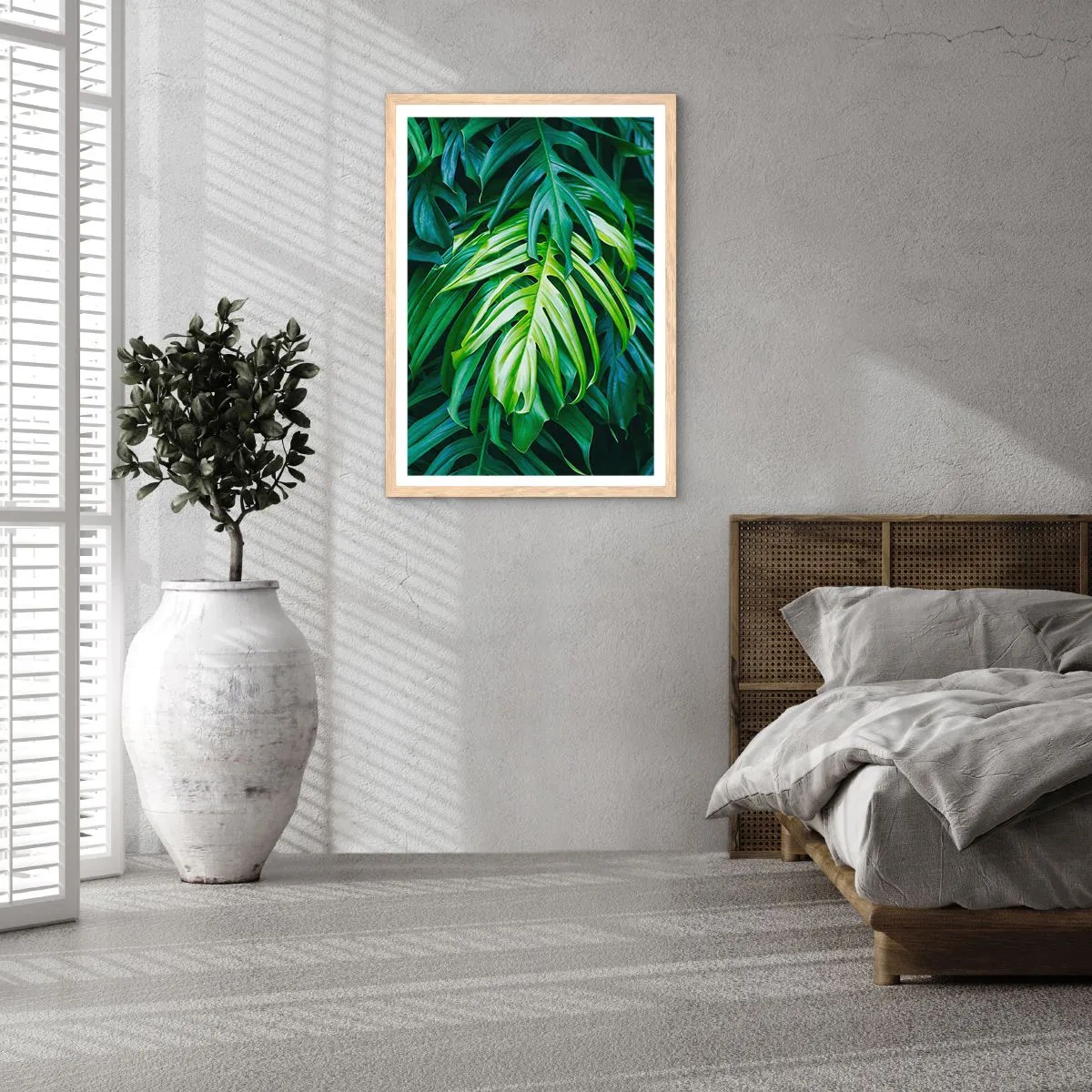 Póster en marco roble claro - Sumérjase en la frescura - 50x70 cm