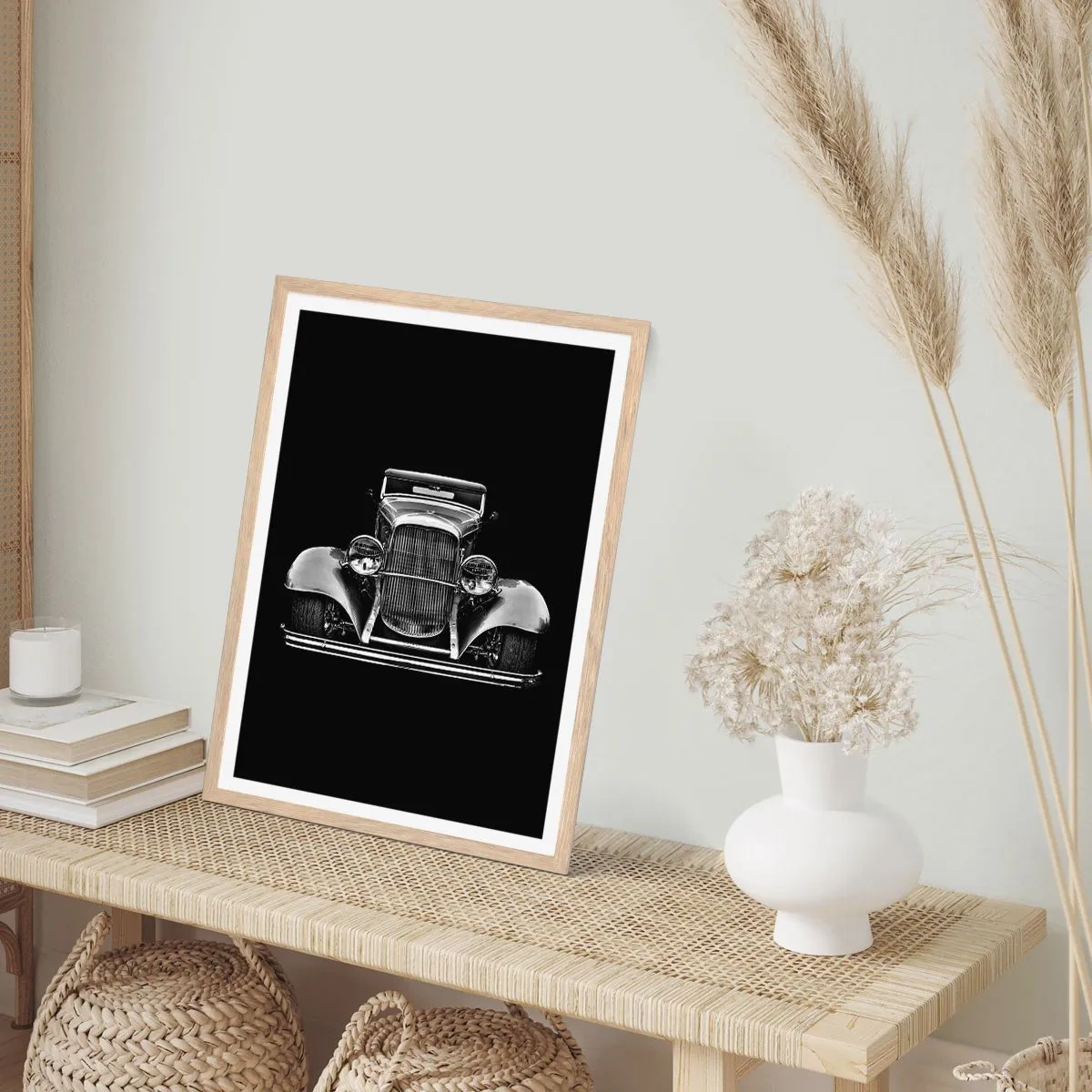 Póster en marco roble claro - Un verdadero caballero - 61x91 cm