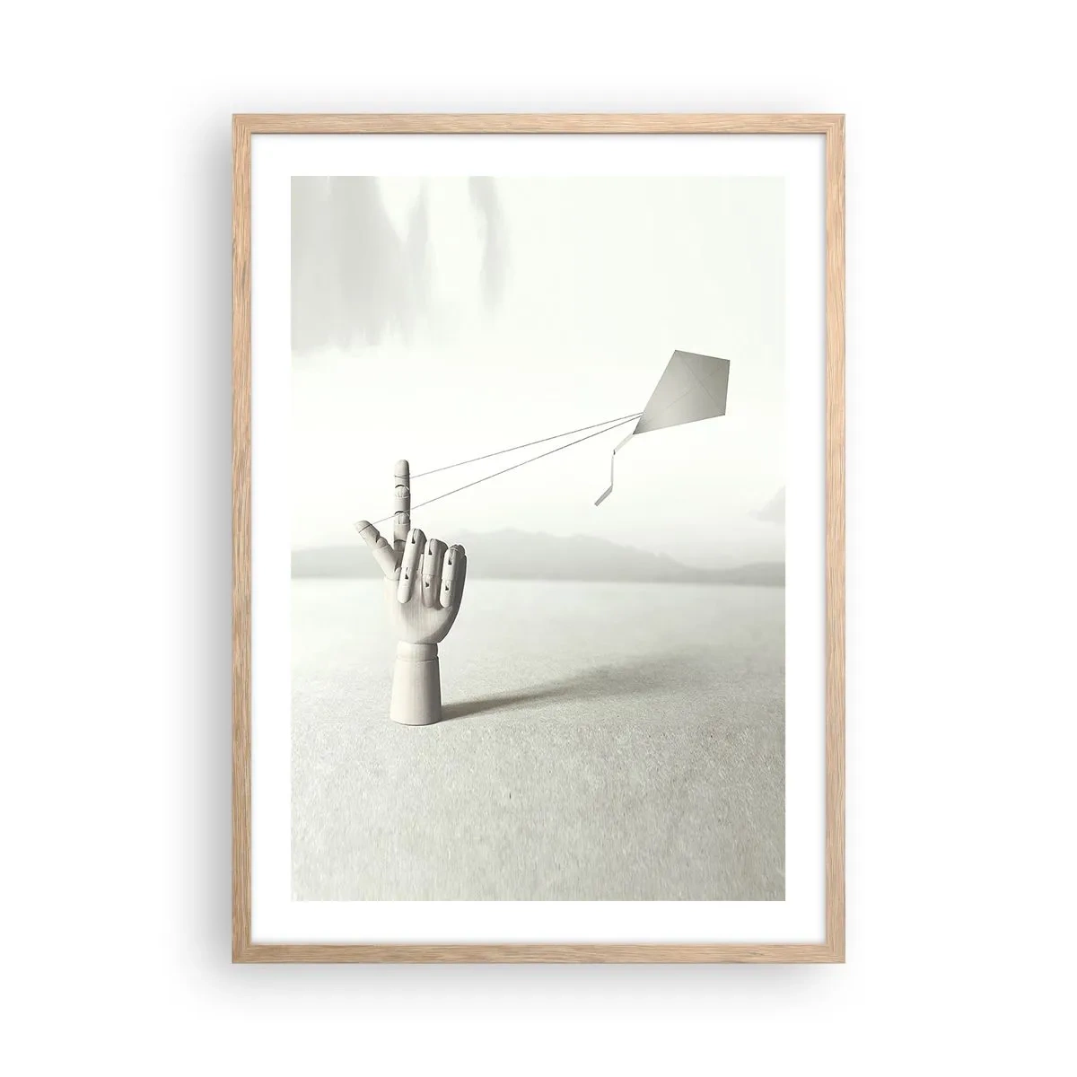 Póster en marco roble claro - Una prueba de fuerza - 50x70 cm