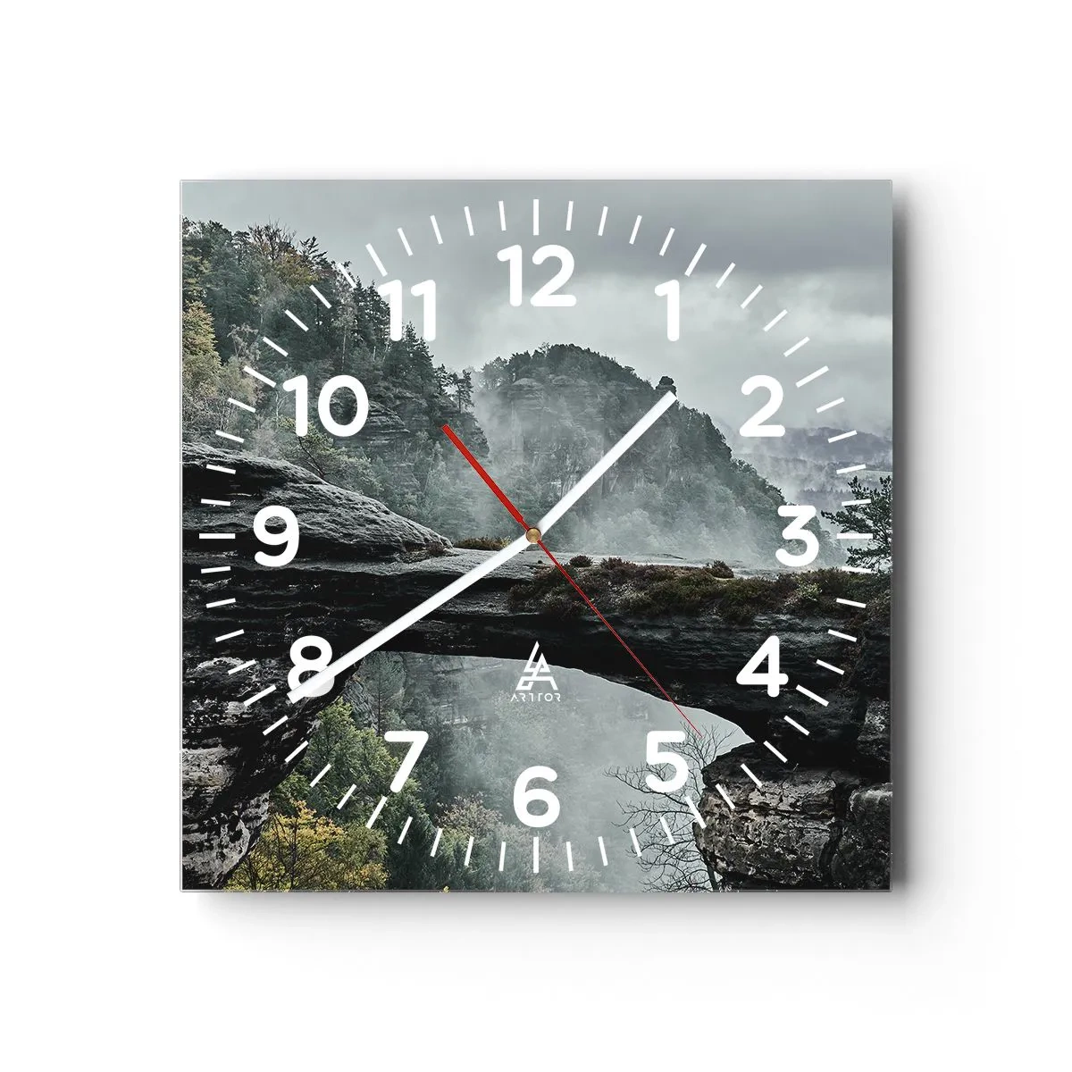 Reloj de pared - Reloj de vidrio - La aventura está a punto de comenzar - 30x30 cm