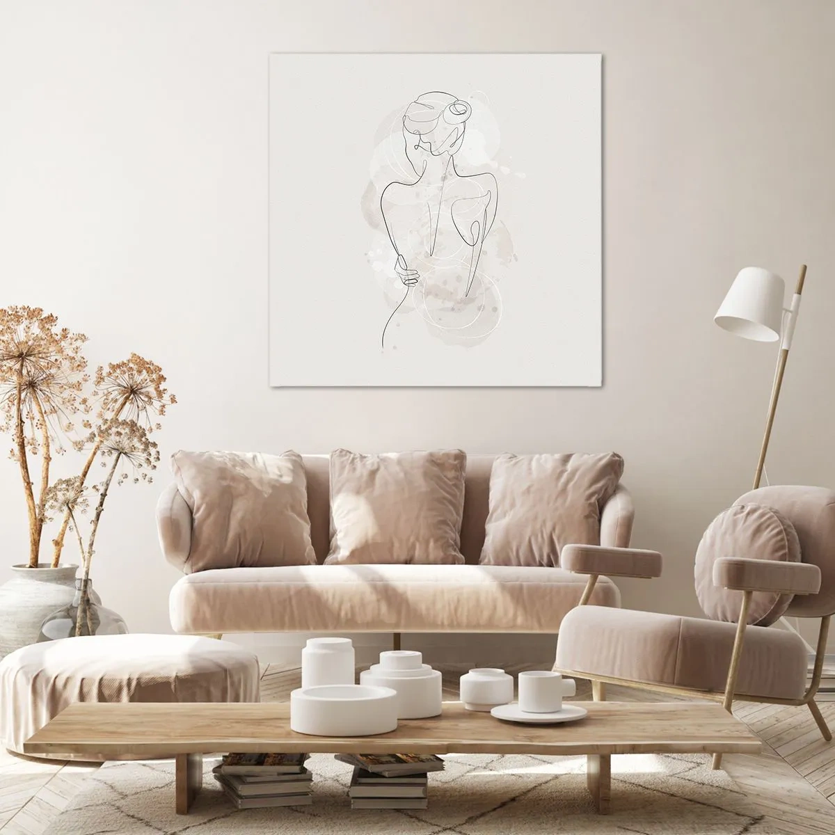 Cuadro sobre lienzo - Impresión de Imagen - Como un cuerpo sensible - 40x40 cm