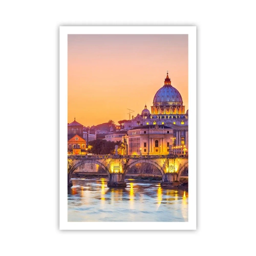 Póster - Crepúsculo sobre la Ciudad Eterna - 61x91 cm