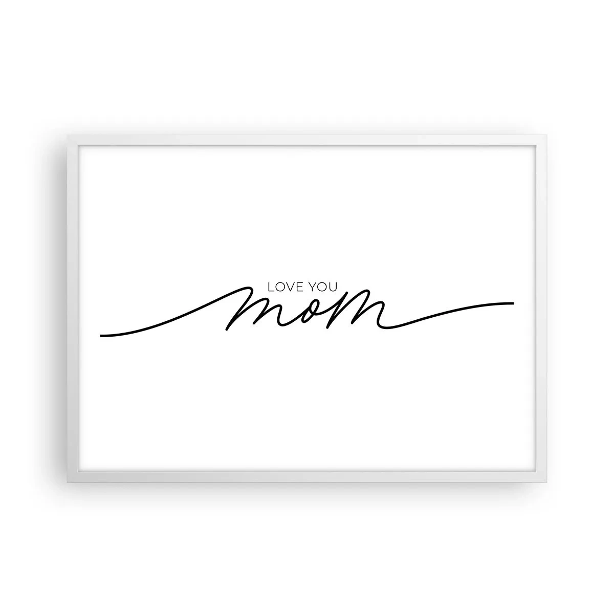 Póster en marco blanco - Gran emoción - 70x50 cm