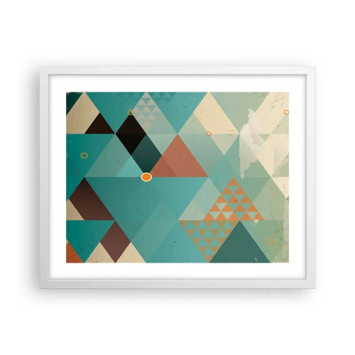 Póster en marco blanco - Uno para todos y todos para uno - 50x40 cm