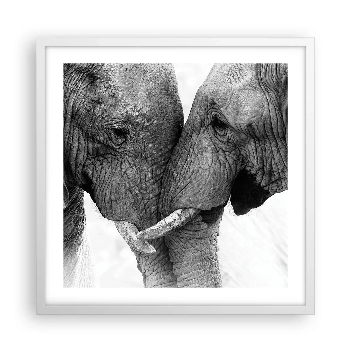 Póster en marco blanco - Una confesión sincera - 50x50 cm