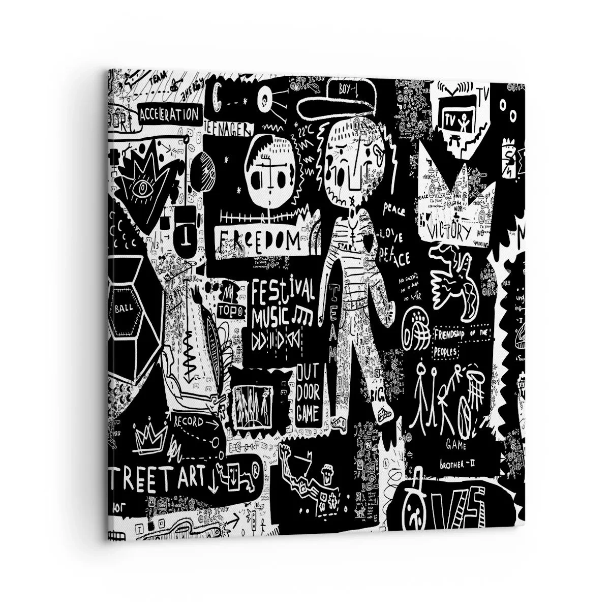 Cuadro sobre lienzo - Impresión de Imagen - La juventud espiritual de la ley y la alegría - 50x50 cm