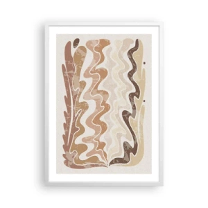 Póster en marco blanco - Buena energía - buenas emociones - 50x70 cm