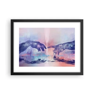 Póster en marco negro - Chispa divina de vida - 40x30 cm