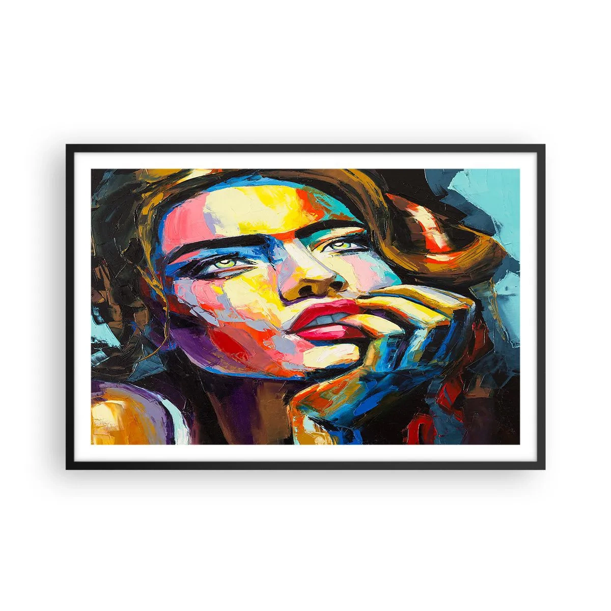 Póster en marco negro - Sueños - 91x61 cm