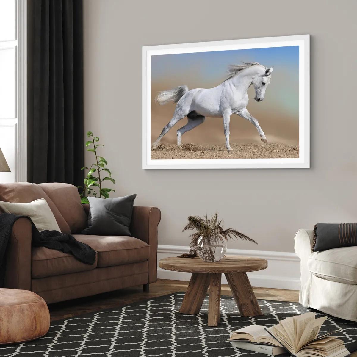 Póster en marco blanco - El más bello cuento de hadas árabe - 70x50 cm