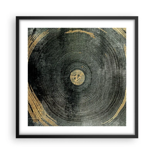 Póster en marco negro - Cambio y perpetuidad - 50x50 cm