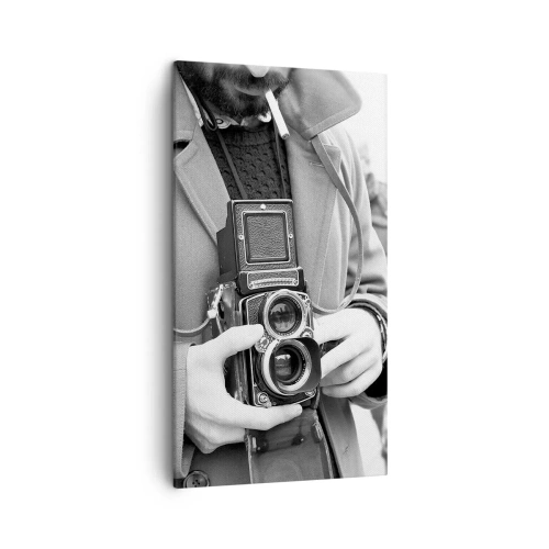 Cuadro sobre lienzo - Impresión de Imagen - En estilo retro - 45x80 cm
