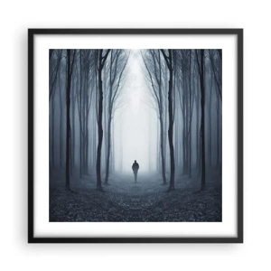 Póster en marco negro - Alto y claro - 50x50 cm