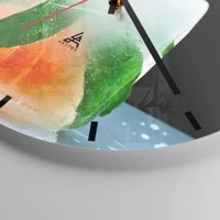 Esfera sin numeración, con rayas