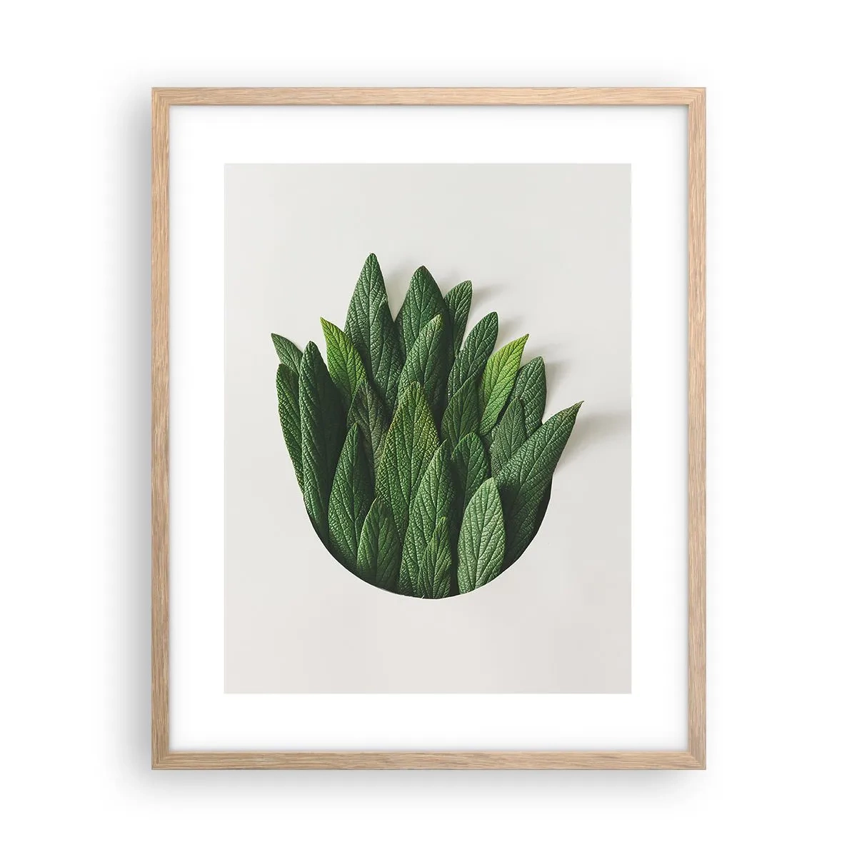 Póster en marco roble claro - Curiosidad desenfrenada - 40x50 cm