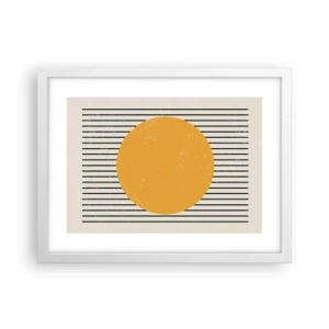 Póster en marco blanco - El poder de la sencillez - 40x30 cm