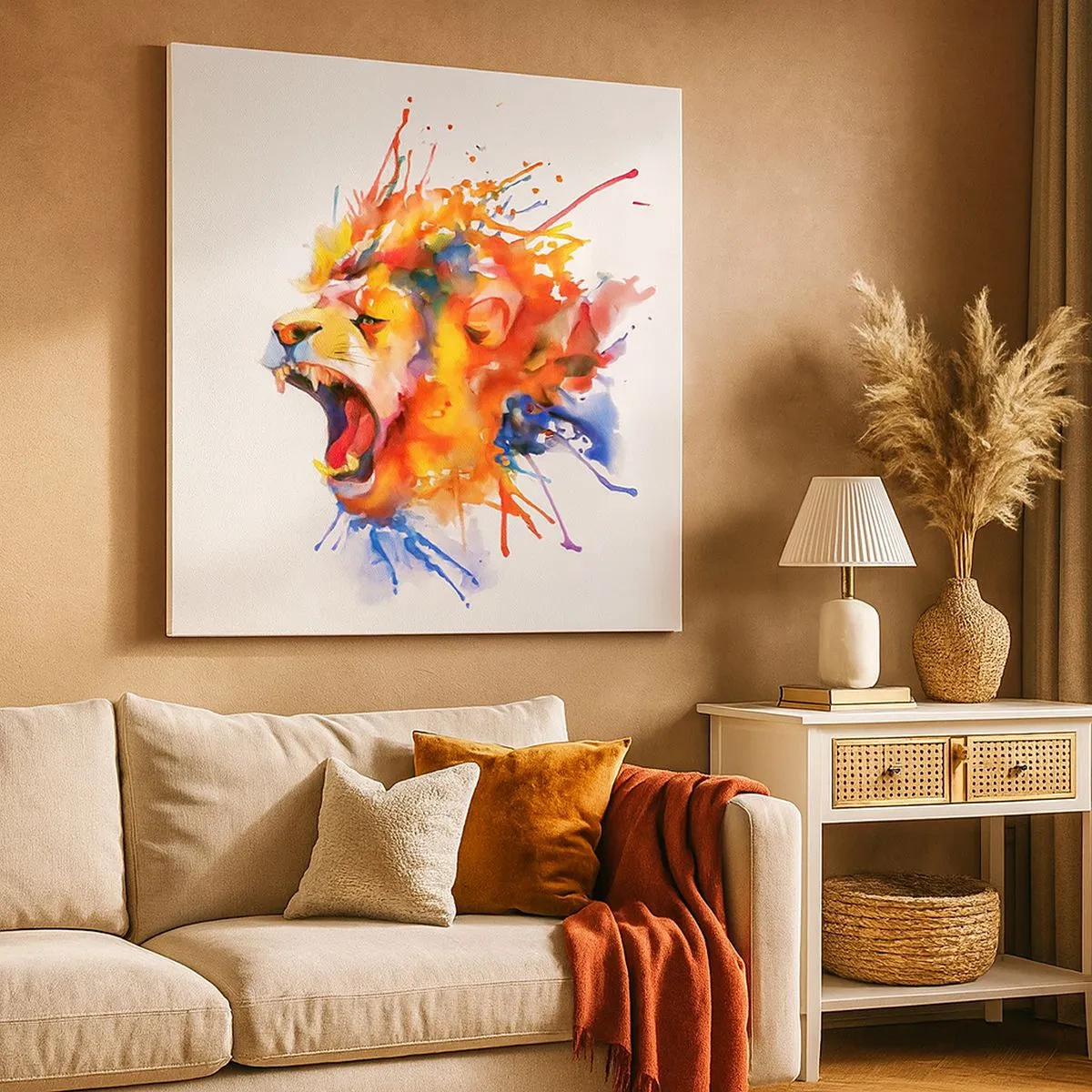 Cuadro sobre lienzo - Impresión de Imagen - Estallar de ira - 30x30 cm