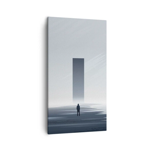 Cuadro sobre lienzo - Impresión de Imagen - ¿Oportunidad o amenaza? - 45x80 cm
