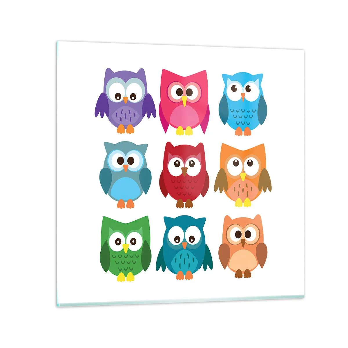 Cuadro sobre vidrio - Impresiones sobre Vidrio - Es divertido ser diferente - 50x50 cm