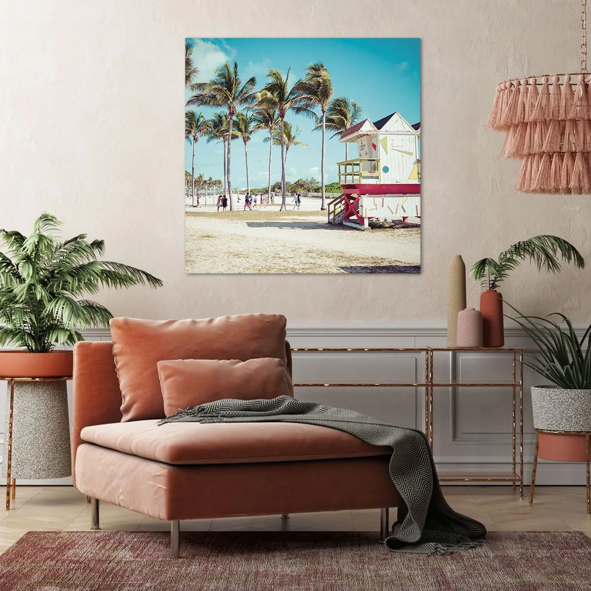 Cuadro sobre lienzo - Impresión de Imagen - Un hermoso día por delante - 40x40 cm