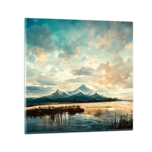 Cuadro sobre vidrio - Impresiones sobre Vidrio - Bajo la protección del cielo - 30x30 cm
