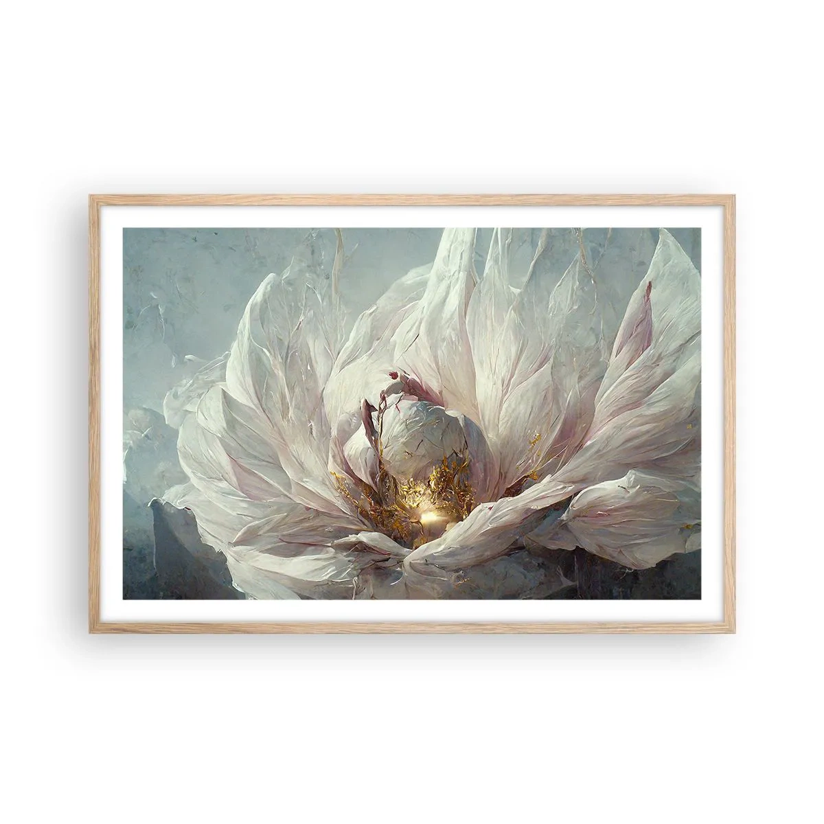 Póster en marco roble claro - Florece una vez cada cien años - 91x61 cm