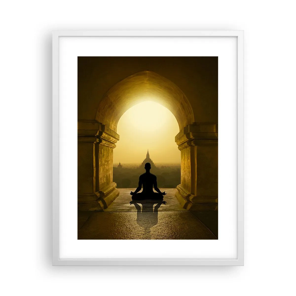 Póster en marco blanco - Armonía total - 40x50 cm