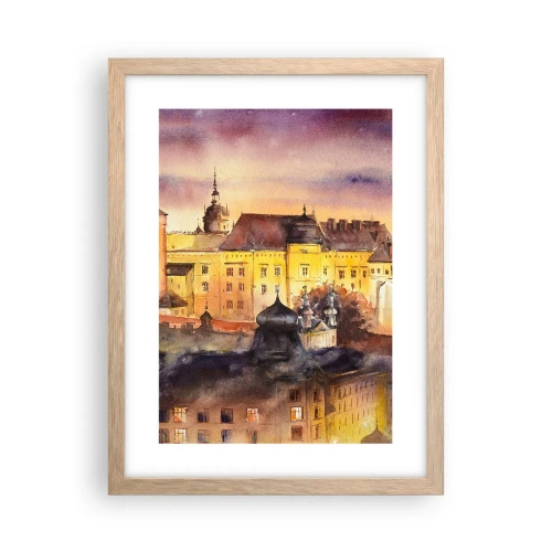 Póster en marco roble claro - Una historia y un cuento - 30x40 cm