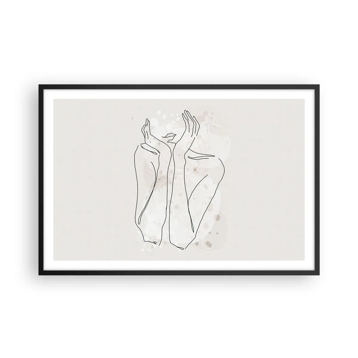 Póster en marco negro - Un momento de ensueño - 91x61 cm