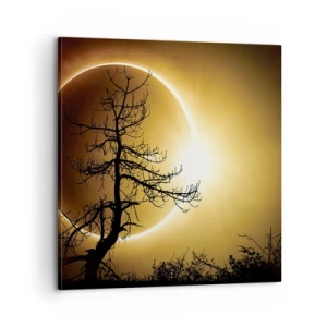 Cuadro sobre lienzo - Impresión de Imagen - Eclipse total - 60x60 cm