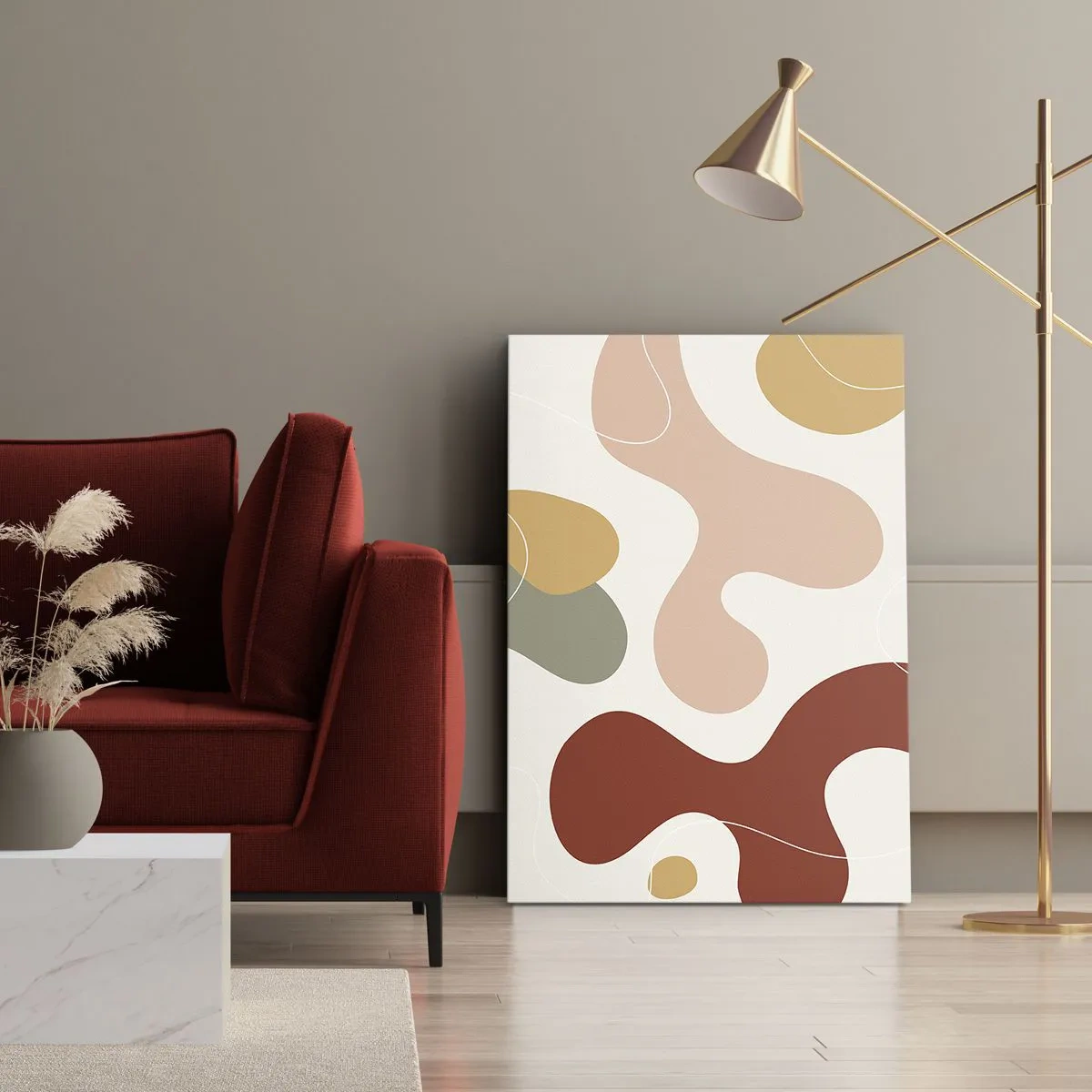 Cuadro sobre lienzo - Impresión de Imagen - La esencia de la pintura - 65x120 cm