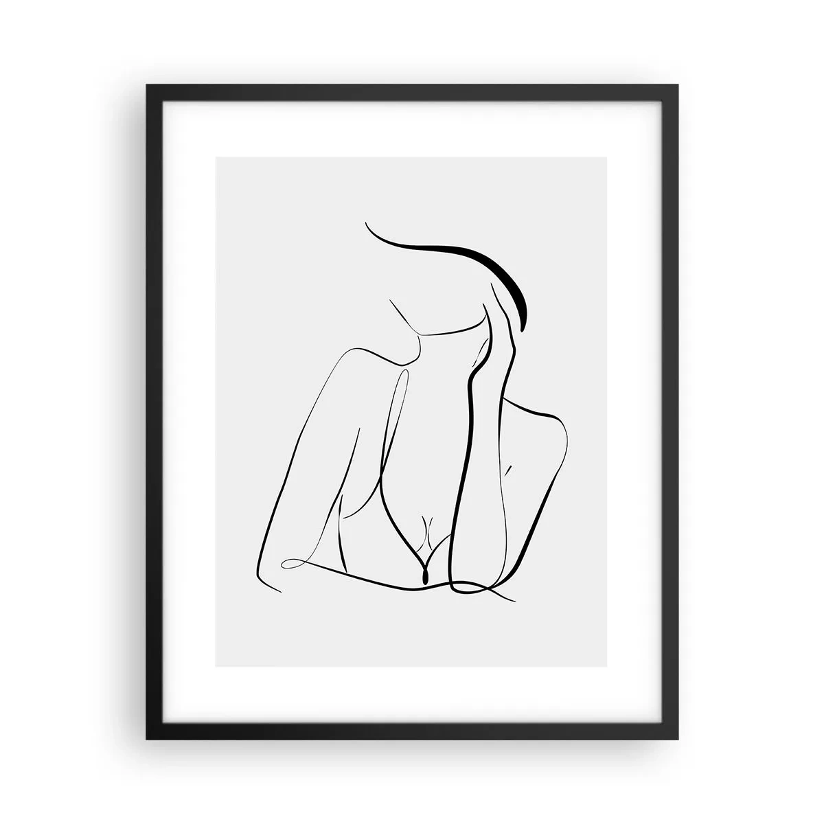 Póster en marco negro - En la ola de sueños - 40x50 cm