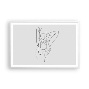 Póster en marco blanco - Realmente, tal y como eres - 91x61 cm