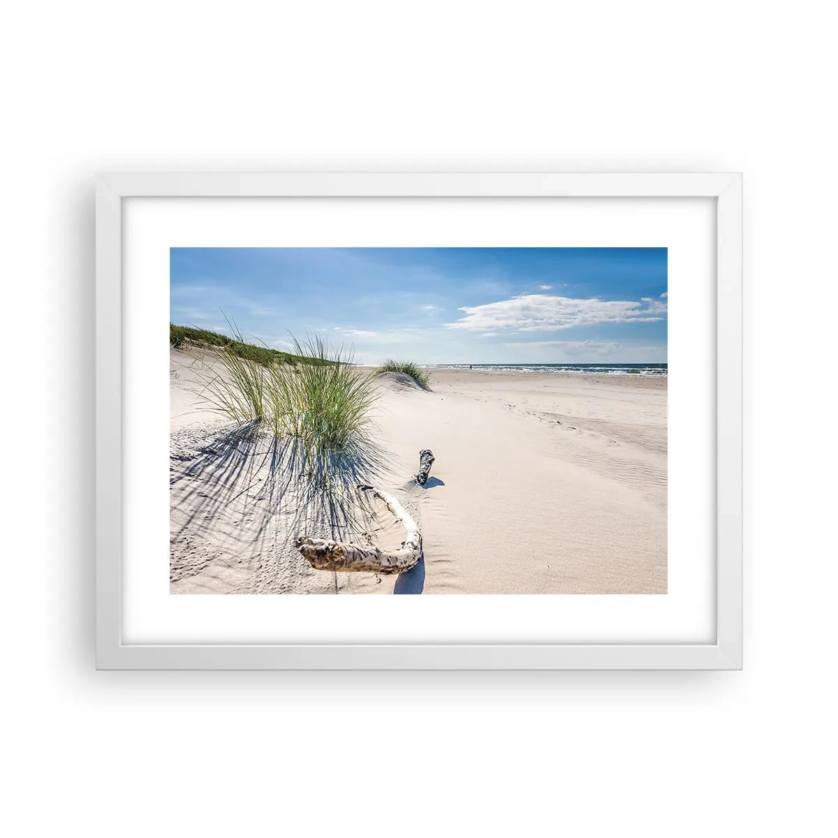 Póster en marco blanco - ¿La más bella? Báltico - 40x30 cm