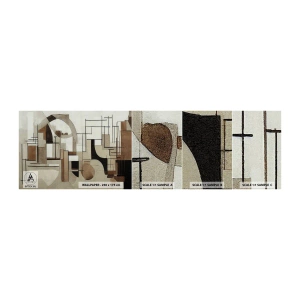 Muestra de fotomural autoadhesivo Deluxe Sticker - Paisaje urbano 2.0 - Abstracción, Pedazo, formas - 100x30 cm