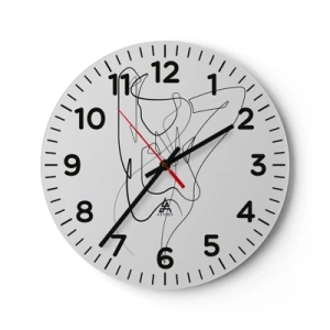 Reloj de pared - Reloj de vidrio - Realmente, tal y como eres - 40x40 cm