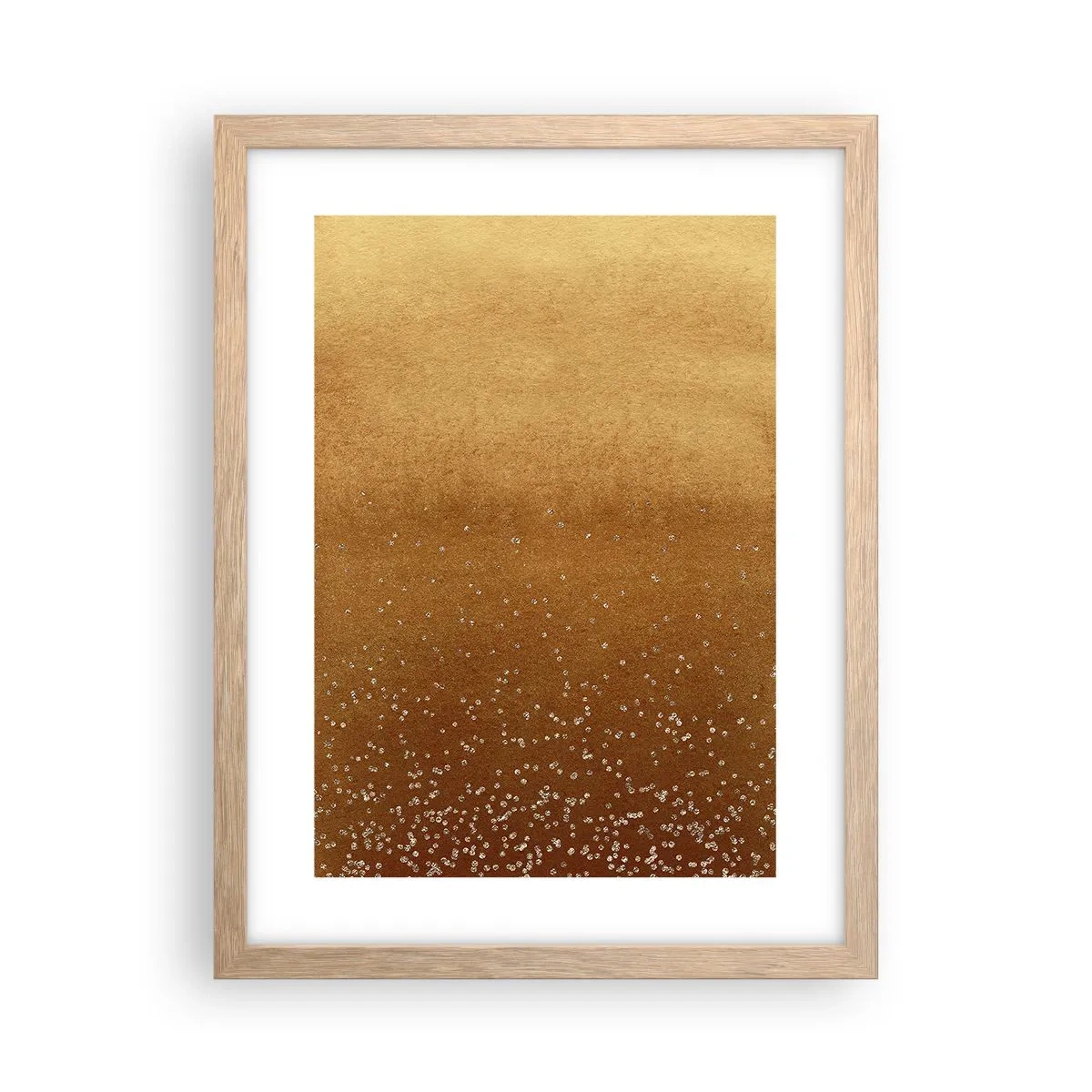 Póster en marco roble claro - Nacimiento de la luz - 30x40 cm