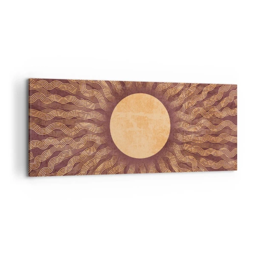Cuadro sobre lienzo - Impresión de Imagen - Icono del sol - 100x40 cm